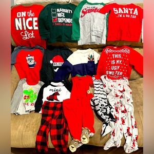14pcs 2T Christmas bundle EUC